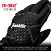 Franklin Sports 2nd-Skinz Batting Gloves Black/Black Youth X-Small view 4