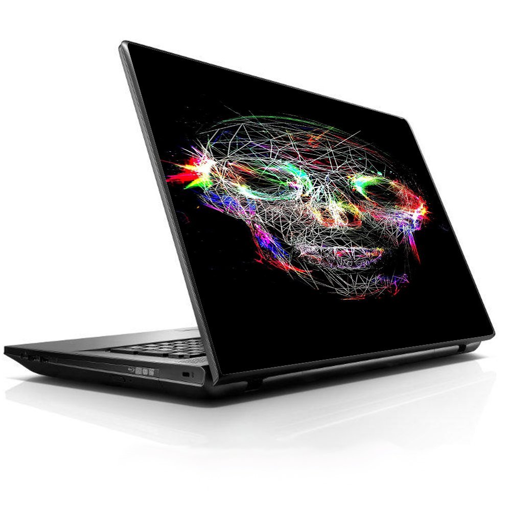 15 15.6 inch Laptop Notebook Skin Vinyl Sticker Cover Decal Fits 13.3" 14" 15.6" 16" HP Lenovo Apple Mac Dell Compaq Asus Acer Skull Wild Line Electric