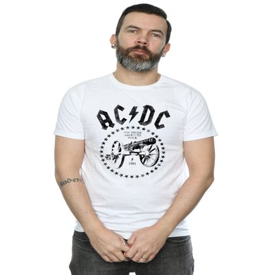 AC/DC Men's We Salute You Cannon T-Shirt XXX-Large White