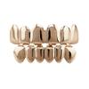 24K Gold Plated Hip Hop Punk Custom Fit Teeth Grillz Caps Top & Bottom Grill Set Removable (Rose Gold) view 1