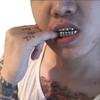 24K Gold Plated Hip Hop Punk Custom Fit Teeth Grillz Caps Top & Bottom Grill Set Removable (Rose Gold) view 3
