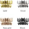 24K Gold Plated Hip Hop Punk Custom Fit Teeth Grillz Caps Top & Bottom Grill Set Removable (Rose Gold) view 4