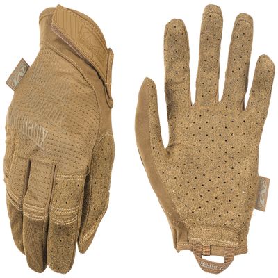 Mechanix Wear: Tactical Specialty Vent Tactical Gloves, Touch Capable, High Dexterity, Gloves for Airsoft, Paintball, and Field Work, Work Gloves for Men (Brown, Small)
