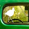 2 Sandpiper Bird Silhouette Decal Stickers White for Window Car Truck Jeep Laptop Bumper Rv view 1