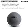 YOGIVO Sitting Ball Chair for Home Office Desk - Exercise and Stability Ball for Fitness, Pilates, and Ergonomic Balance - Includes Cover and Pump view 3