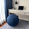 YOGIVO Sitting Ball Chair, Yoga Ball Chair Exercise Ball Chair for Home Office Desk, Stability Ball for Fitness & Pilates, Ergonomic Balance Ball Seat with Cover and Pump view 2