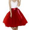 EllieHouse Womens Short Tutu Tulle Skirt with Sash Burgundy Size 5XL PC06 view 1