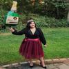 EllieHouse Womens Short Tutu Tulle Skirt with Sash Burgundy Size 5XL PC06 view 2