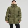 MEWOW Women's Winter Mid Length Thick Warm Faux Lamb Wool Lined Jacket Coat (XXL, ArmyGreen) view 4