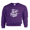 ALLNTRENDS Adult Sweatshirt It Aint My Fault Trendy Cool Troublemaker Top (2XL, Purple) view 1