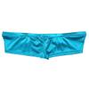 iEFiEL Mens Shiny Cap Cover Bulge Pouch Low Rise Mini Bikini Briefs Lingerie Underwear Blue XL view 4