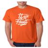 ALLNTRENDS Men's T Shirt It Aint My Fault Trendy Troublemaker Tshirt (M, Orange) view 1