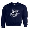 ALLNTRENDS Adult Sweatshirt It Aint My Fault Trendy Cool Troublemaker Top (XL, Navy Blue)