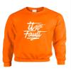 ALLNTRENDS Adult Sweatshirt It Aint My Fault Trendy Cool Troublemaker Top (2XL, Orange)