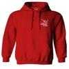 0012. Good Vibe Bones Hand Shaka Cool Vintage Hipster Graphic Sweatshirt Pullover Hoodie (RED, Large) view 1