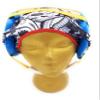 Wrestling Hair Cap - Under The Headgear 4 Strap Style - Day of The Dead - New in 2017! (Red Trim) view 2