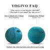 YOGIVO Sitting Ball Chair, Yoga Ball Chair Exercise Ball Chair for Home Office Desk, Stability Ball for Fitness & Pilates, Ergonomic Balance Ball Seat with Cover and Pump view 4