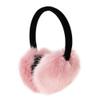 ZLYC Womens Girls Winter Fashion Adjustable Faux Fur EarMuffs Ear Warmers, Pink view 2