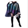 Bestgift Womens Oversized Scarf Blanket Shawl Open Front Cardigans Poncho Capes Purple One Size view 1
