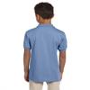 Jerzees Boys' SpotShield Short Sleeve Uniform Polo (2-Pack), Light Blue, Medium view 2