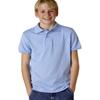 Jerzees Boys' SpotShield Short Sleeve Uniform Polo (2-Pack), Light Blue, Medium view 3