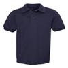 Jerzees Boys' SpotShield Short Sleeve Uniform Polo (2-Pack), Navy, Medium view 1