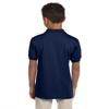 Jerzees Boys' SpotShield Short Sleeve Uniform Polo (2-Pack), Navy, Medium view 2