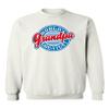 P&B World's Greatest Grandpa Funny Crewneck Sweatshirt, L, White view 1