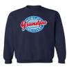 P&B World's Greatest Grandpa Funny Crewneck Sweatshirt, M, Navy view 1