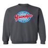 P&B World's Greatest Grandpa Funny Crewneck Sweatshirt, M, Charcoal view 1