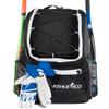 Athletico Baseball Bat Bag - Backpack for Baseball, T-Ball & Softball Equipment & Gear for Youth and Adults | Holds Bat, Helmet, Glove, Shoes | Separate Shoe Compartment, Fence Hook (Black) view 3