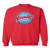 P&B World's Greatest Grandpa Funny Crewneck Sweatshirt, M, Red view 1