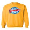 P&B World's Greatest Grandpa Funny Crewneck Sweatshirt, S, Gold view 1