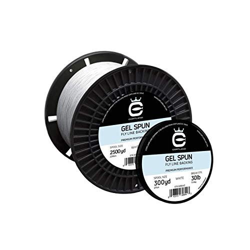 Cortland Gel Spun Fly Line Backing - 300 Yards (80 LB, White)