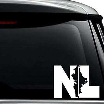 Nuevo Leon Mexico State Decal Sticker For Use On Laptop, Helmet, Car, Truck, Motorcycle, Windows, Bumper, Wall, and Decor Size- [8 inch] / [20 cm] Wide / Color- Matte White