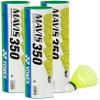 Yonex Mavis 350 Badminton Ball Set of 5 x 6 = 30 Yellow Nylon Shuttlecock GREEN/Slow view 1