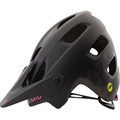 Giro Cartelle MIPS Womens Mountain Cycling Helmet - Medium (55-59 cm), Matte Black/Pink (2019)