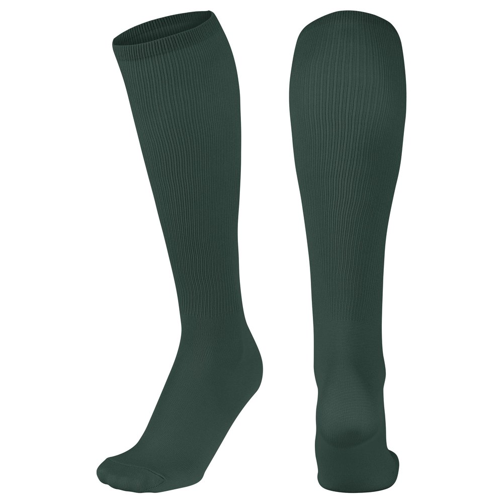 CHAMPRO Featherweight Socks, Single Pair, Adult X-Small, Forest Green