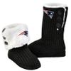 FOCO New England Patriots Knit High End Button Boot Slipper Medium