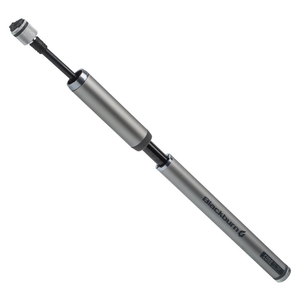 Blackburn Core Standard and Slim Bike Mini-Pump (Silver, Slim)