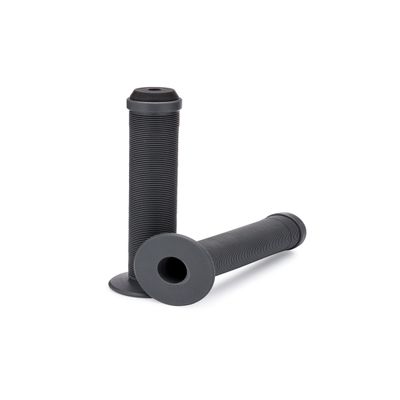 25NINE Ronin Grip with Flange - Flanged BMX Bike and Scooter Handlebar Grips with End Plugs - Grey