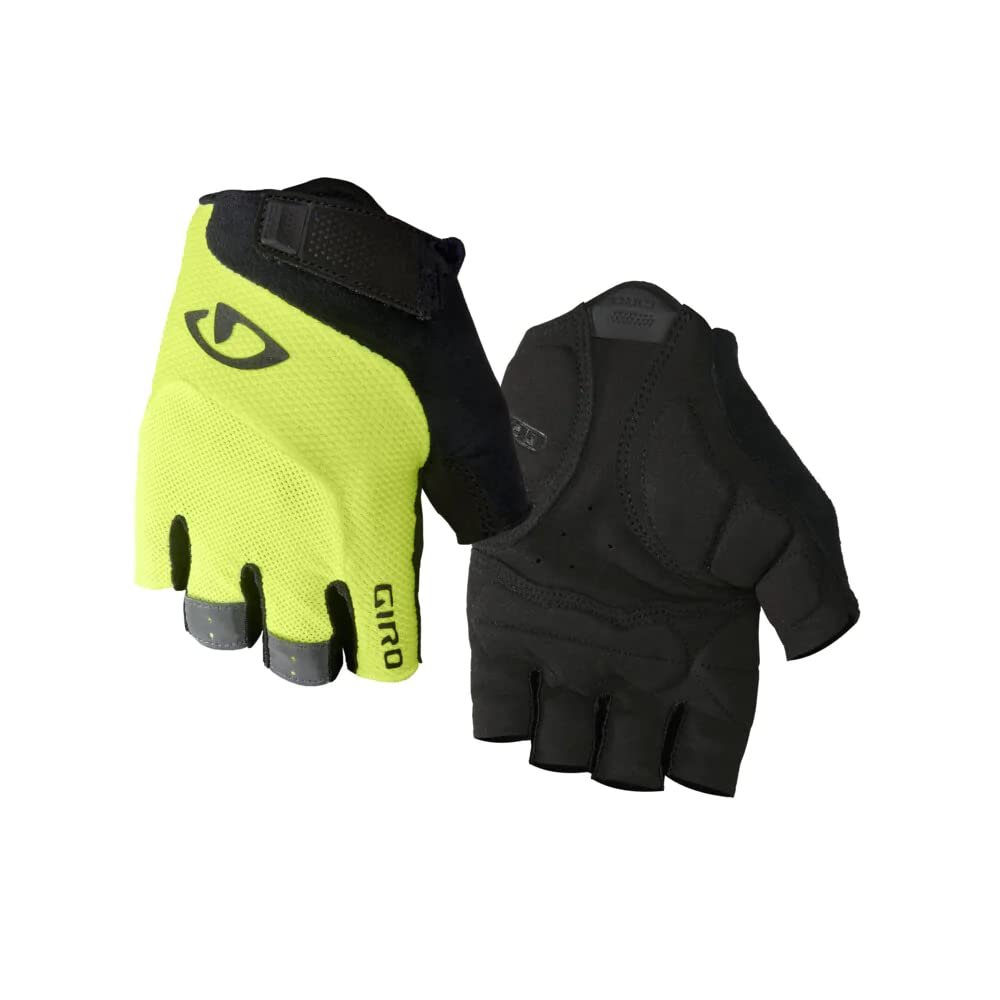Giro Bravo Gel Men's Road Cycling Gloves - Highlight Yellow (2020), Small