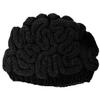 BIBITIME Easter Mother's Day Unisex Handmade Knitted Brain Beanie Cap Halloween Hat (Made to fit Average Adult, Black)