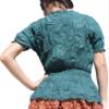 Full Funk Ladies Light Renaissance Handmaidens Shirt with Chest Ties, Small, Pine Green view 2