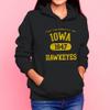 UGP Campus Apparel - AH20 - Iowa Hawkeyes Athletic Arch Hoodie - Large - Black view 3