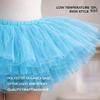 BellaSous Multi-Layered Tutu Skirt for Cheerleader Outfit | One Size Peacock Blue Tutu Ballerina Skirt view 4