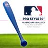 Franklin Sports MLB 30" Authentic Plastic Bat & Ball Set - Blue view 2