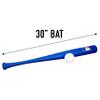Franklin Sports MLB 30" Authentic Plastic Bat & Ball Set - Blue view 3