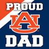 Auburn University 5 X 6-Inch Proud Dad Magnet Single Officially Licensed Collegiate Product view 1