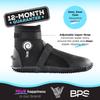 BPS 3mm Neoprene Diving Boots - Wetsuit Boots with Rubberized Antislip Sole for Watersports Snorkeling Scuba Diving Paddleboarding Kayaking Surfing Slip on-and-Off Design (Size 7) view 2